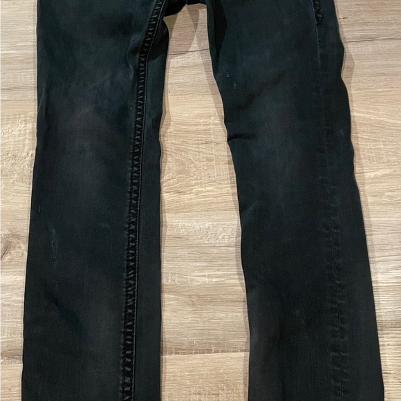ROCK REVIVAL BLACK AMY SKINNY EMBELLISHED DISTRESSED DENIM POCKETS JEANS SIZE 29 - Picture 2 of 10